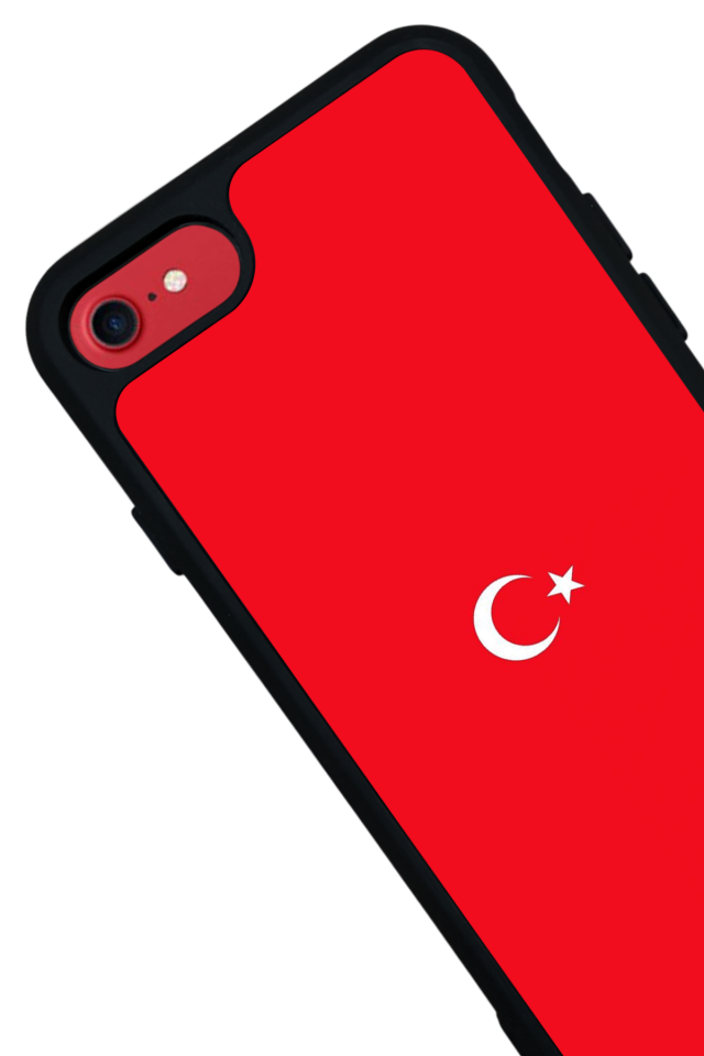 iPhone 8 Uyumlu Türk Bayragi Tasarımlı Glossy Premium Kılıf
