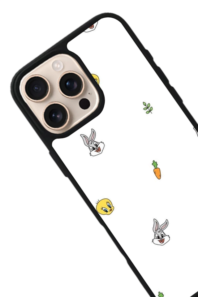 iPhone 15 Pro Uyumlu Tweety Tasarımlı Glossy Premium Kılıf