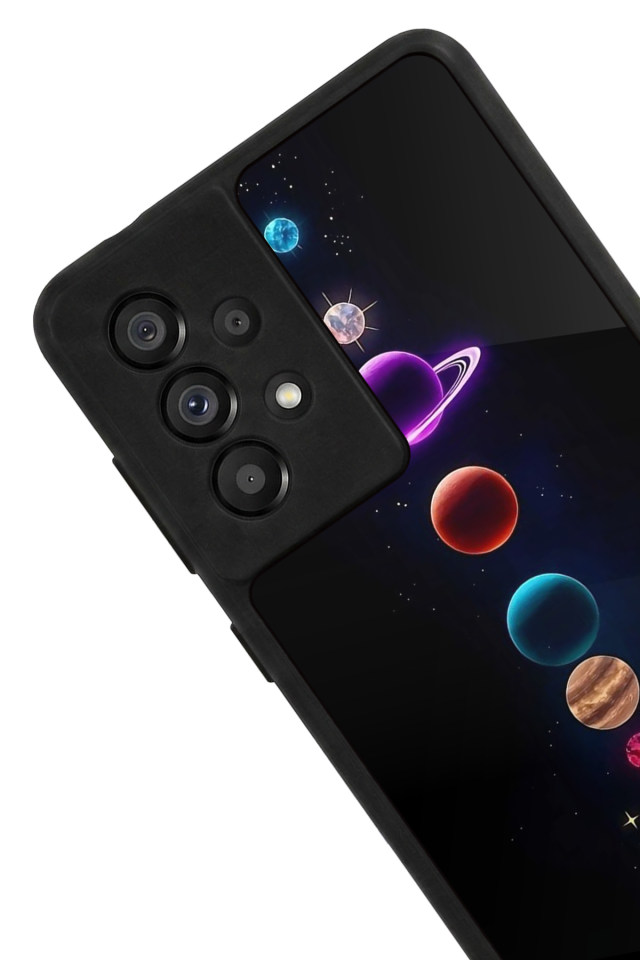 Samsung Galaxy A73 Uyumlu Uzay Tasarımlı Glossy Premium Kılıf