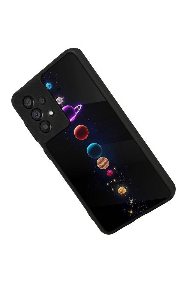 Samsung Galaxy A73 Uyumlu Uzay Tasarımlı Glossy Premium Kılıf