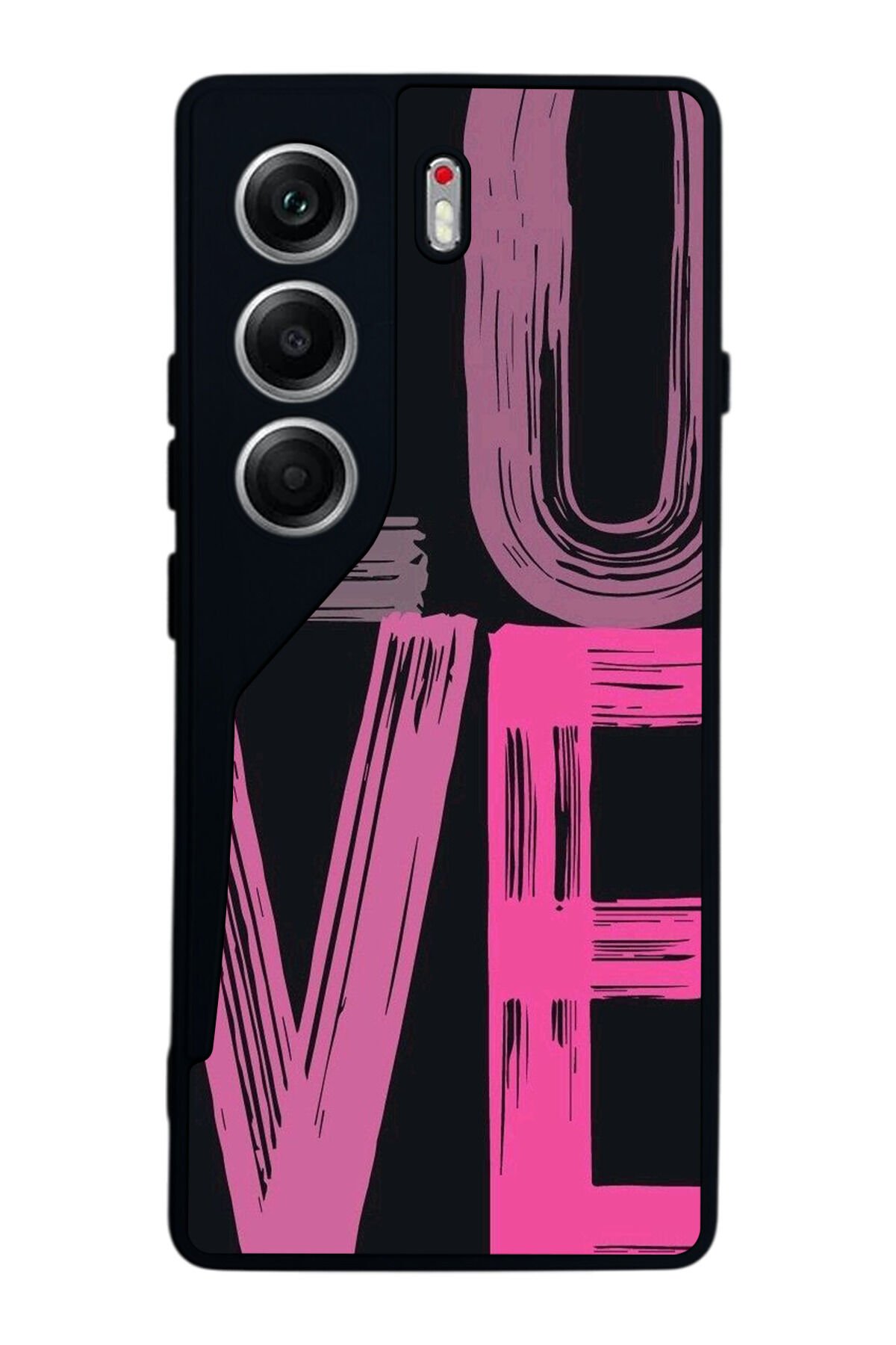 Tecno Camon 40 Uyumlu Love Tasarımlı Glossy Premium Kılıf