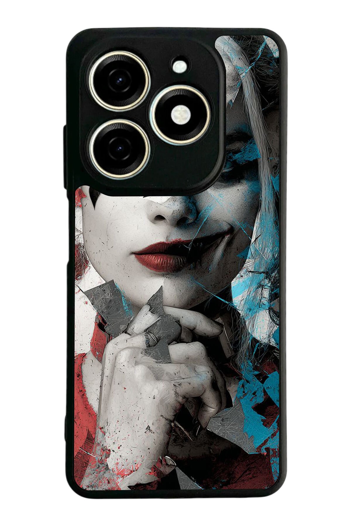 Tecno Spark 20/20C Uyumlu HarleyQueen Tasarımlı Glossy Premium Kılıf