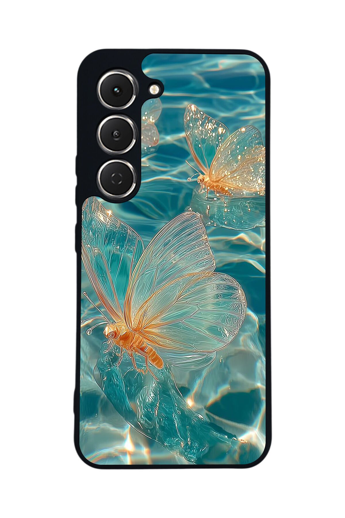 Tecno Spark 40 Pro Uyumlu Kelebek Tasarımlı Glossy Premium Kılıf