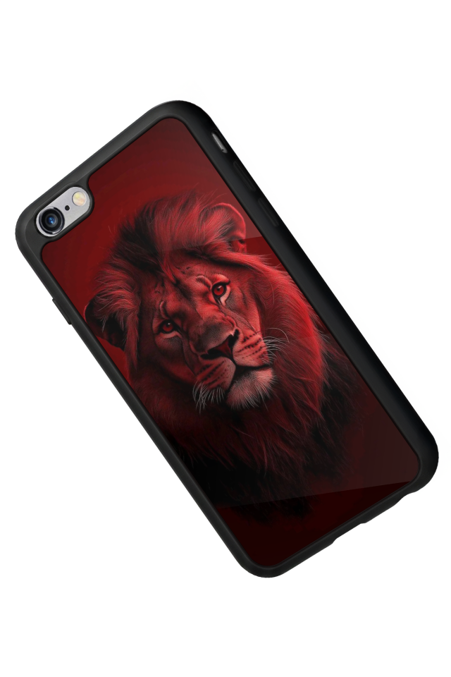iPhone 6s Plus Uyumlu Aslan Tasarımlı Glossy Premium Kılıf