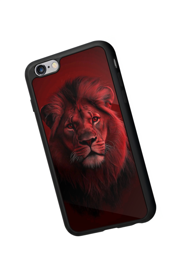 iPhone 6s Plus Uyumlu Aslan Tasarımlı Glossy Premium Kılıf