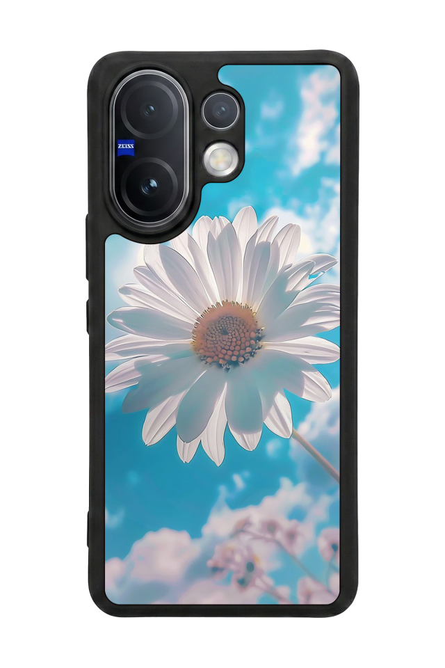 Vivo V60 Uyumlu Cicek Tasarımlı Glossy Premium Kılıf
