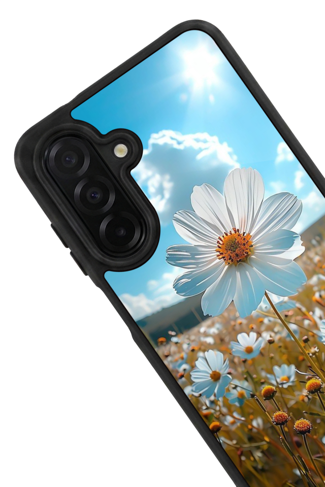 Samsung Galaxy A56 Uyumlu Cicek Tasarımlı Glossy Premium Kılıf