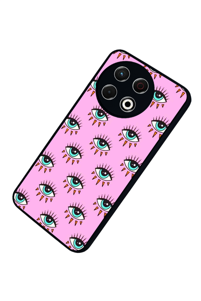 Tecno Spark 30 Pro Uyumlu Göz Tasarımlı Glossy Premium Kılıf