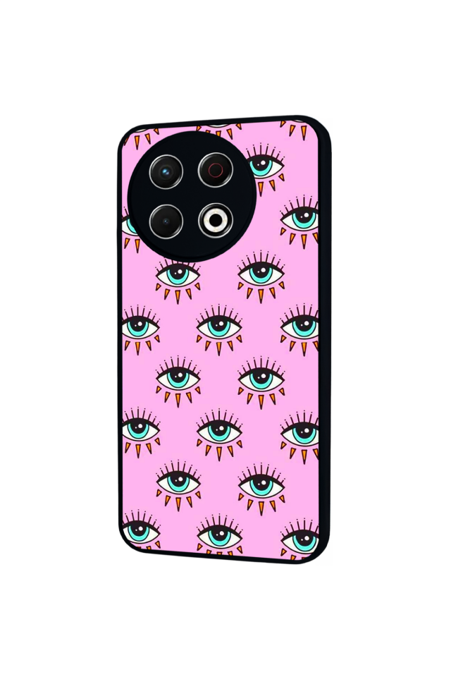 Tecno Spark 30 Pro Uyumlu Göz Tasarımlı Glossy Premium Kılıf