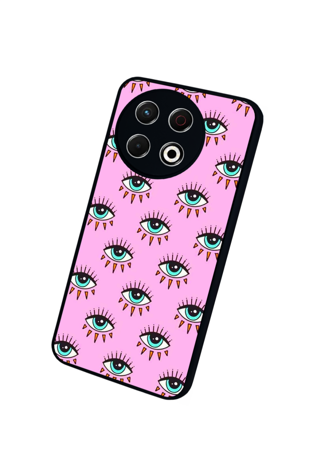 Tecno Spark 30 Pro Uyumlu Göz Tasarımlı Glossy Premium Kılıf