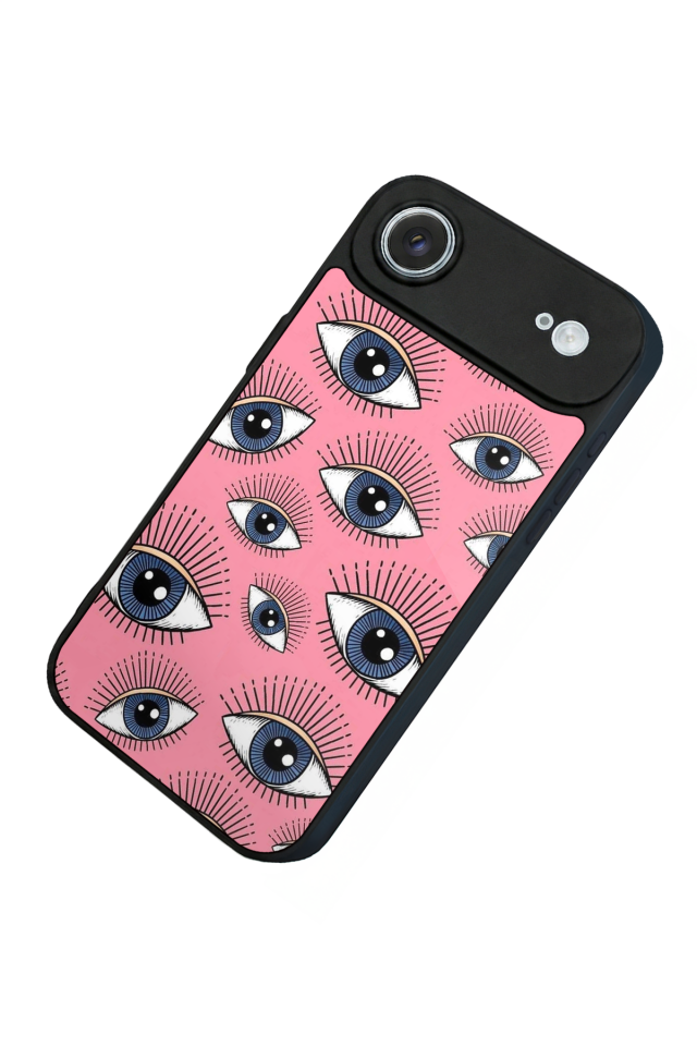 iPhone 17 Air Uyumlu Göz Tasarımlı Glossy Premium Kılıf
