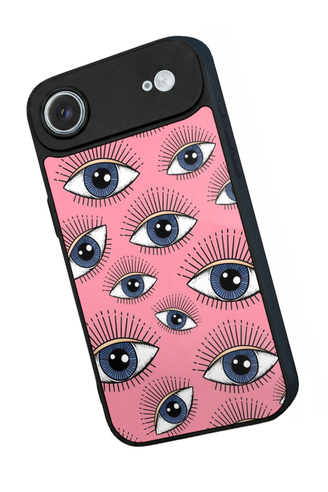 iPhone 17 Air Uyumlu Göz Tasarımlı Glossy Premium Kılıf
