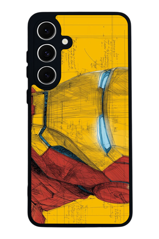 Samsung Galaxy A16 Uyumlu  Iron Man ( Demir Adam ) Tasarımlı Glossy Premium Kılıf