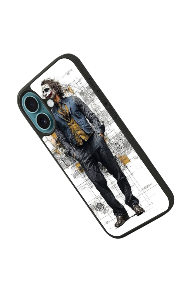 iPhone 16 Uyumlu Joker Tasarımlı Glossy Premium Kılıf