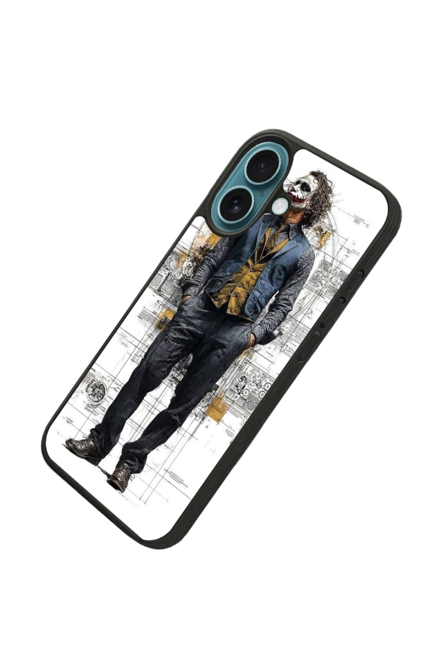 iPhone 16 Uyumlu Joker Tasarımlı Glossy Premium Kılıf