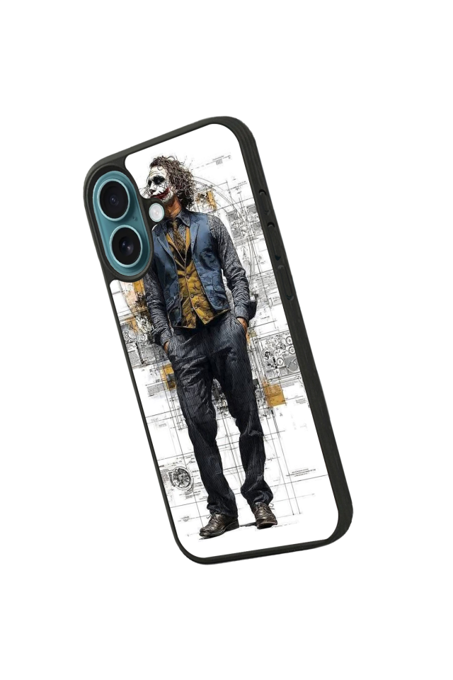 iPhone 16 Uyumlu Joker Tasarımlı Glossy Premium Kılıf