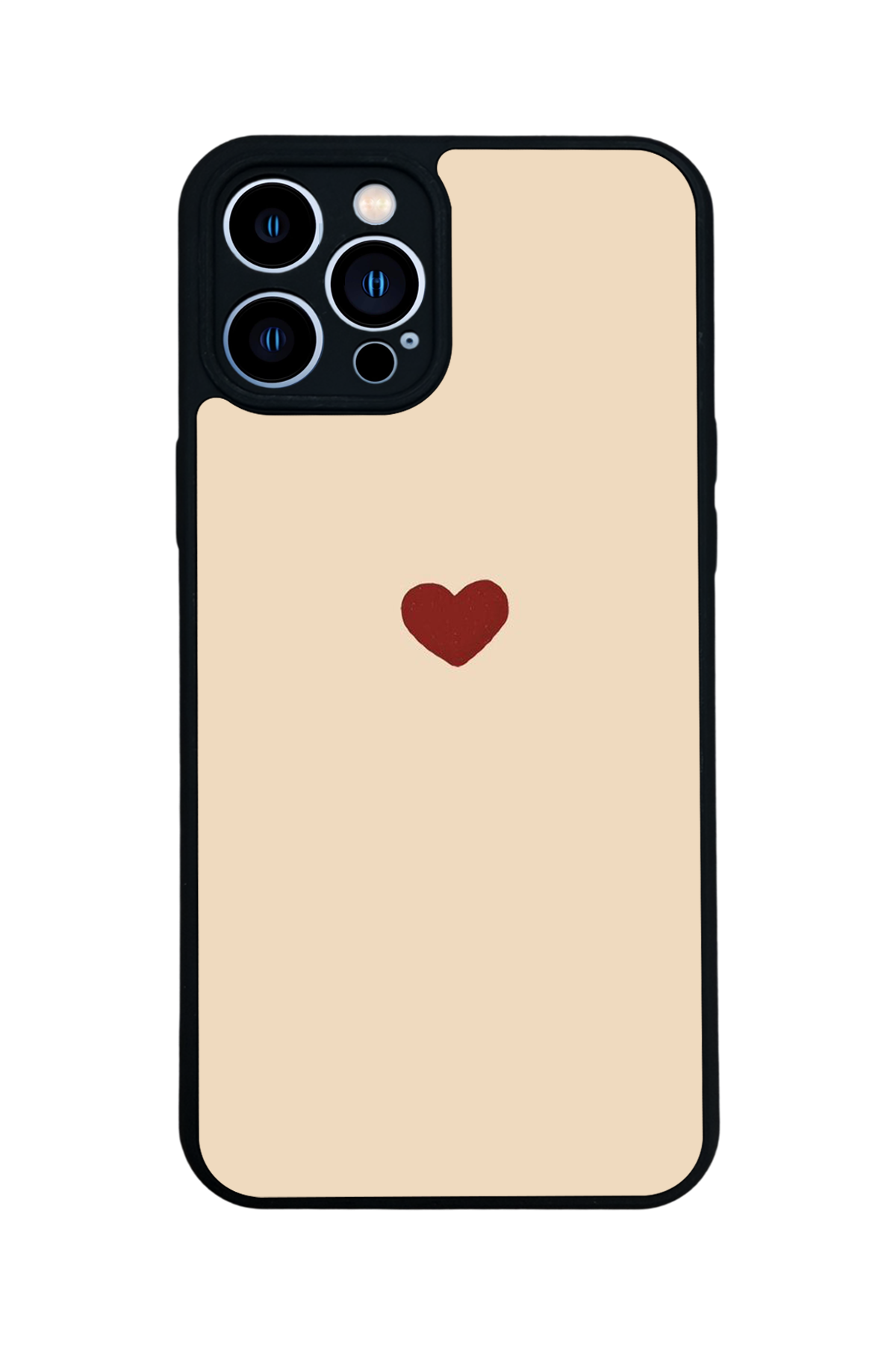iPhone 13 Pro Max Uyumlu Kalp Love Tasarımlı Glossy Premium Kılıf