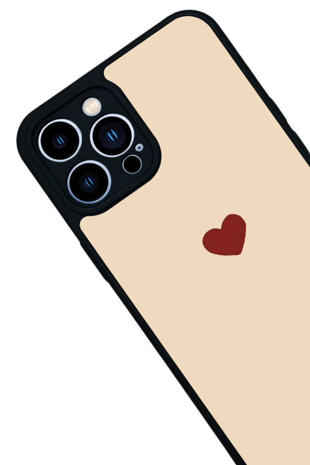 iPhone 13 Pro Max Uyumlu Kalp Love Tasarımlı Glossy Premium Kılıf