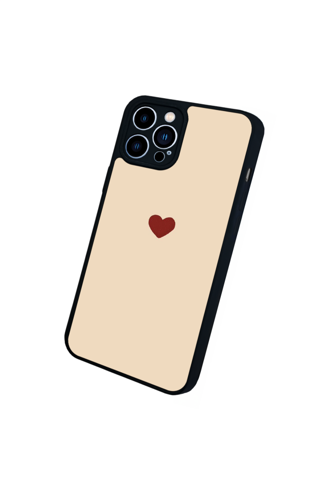 iPhone 13 Pro Max Uyumlu Kalp Love Tasarımlı Glossy Premium Kılıf
