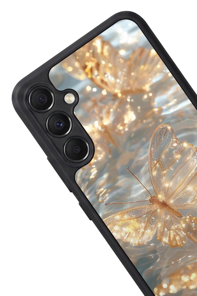 Samsung Galaxy A34 Uyumlu Kelebek Tasarımlı Glossy Premium Kılıf