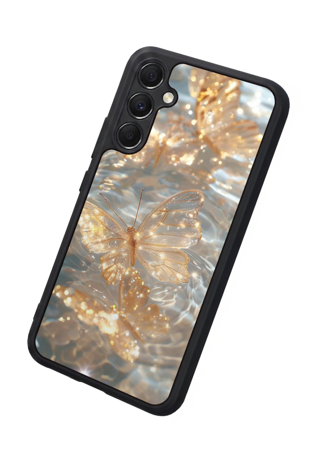 Samsung Galaxy A34 Uyumlu Kelebek Tasarımlı Glossy Premium Kılıf