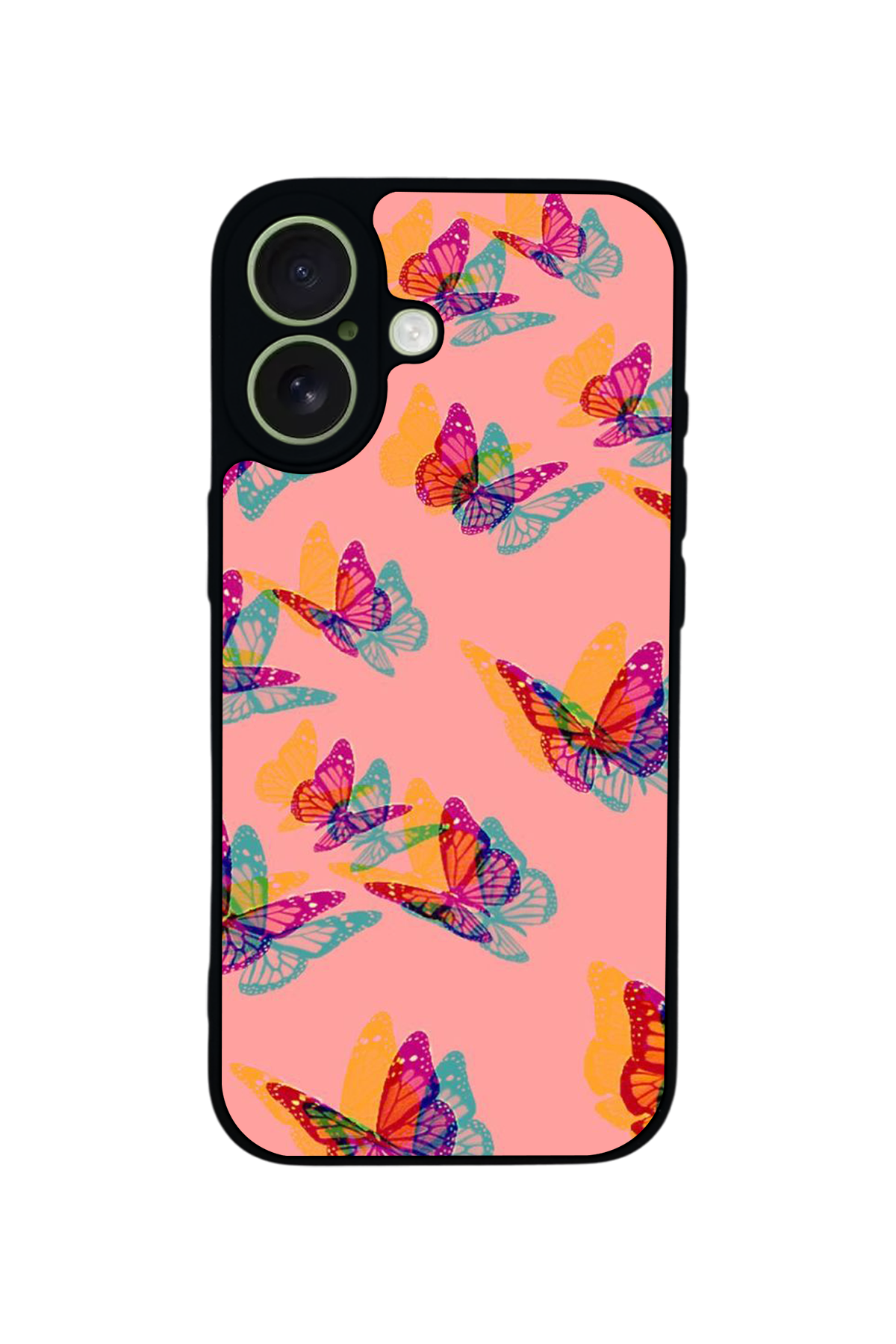 iPhone 17 Uyumlu Kelebek Tasarımlı Glossy Premium Kılıf