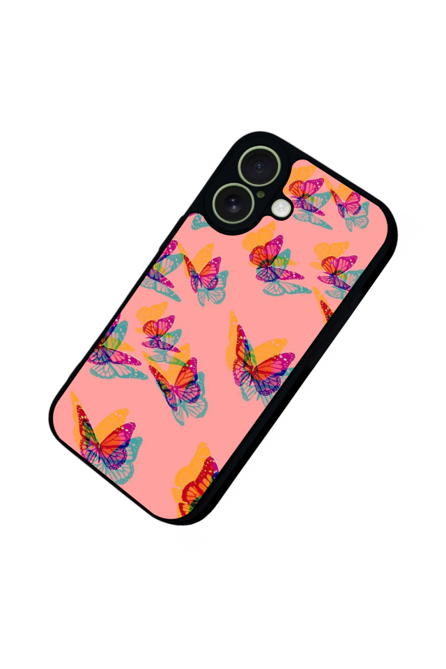 iPhone 17 Uyumlu Kelebek Tasarımlı Glossy Premium Kılıf