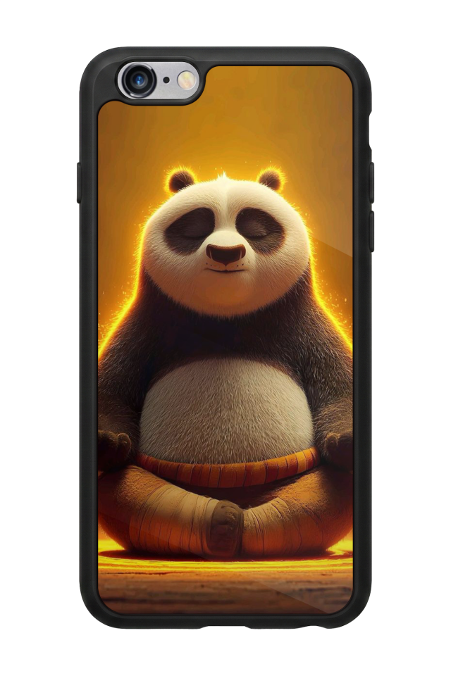 iPhone 6 Plus Uyumlu Kung Fu Panda Tasarımlı Glossy Premium Kılıf