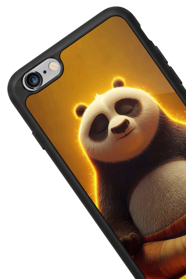 iPhone 6 Plus Uyumlu Kung Fu Panda Tasarımlı Glossy Premium Kılıf