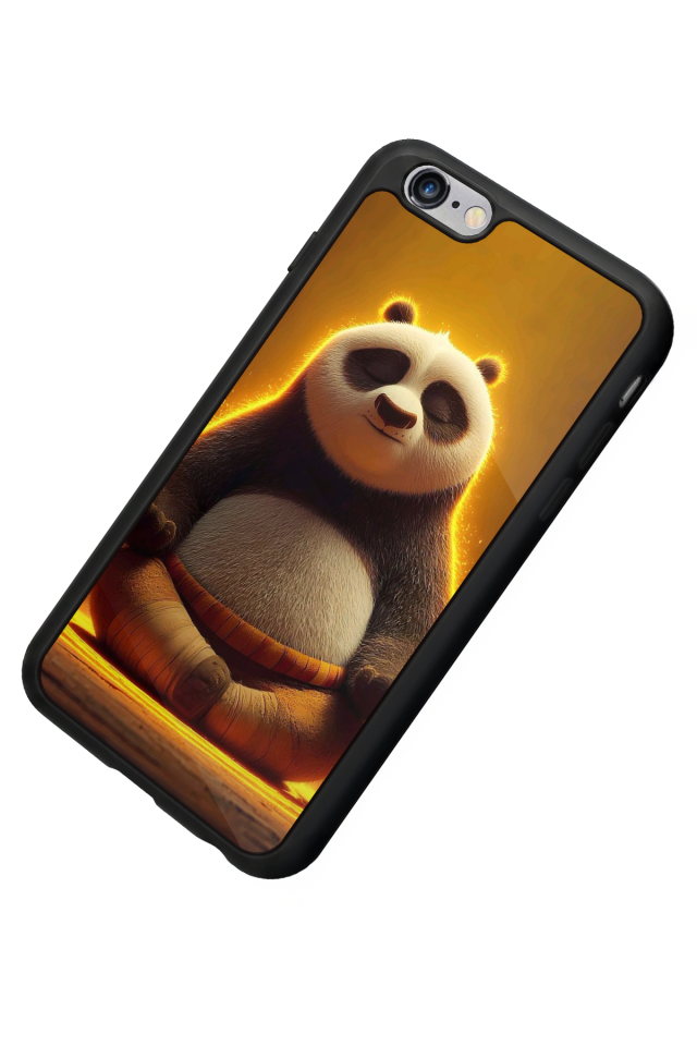 iPhone 6 Plus Uyumlu Kung Fu Panda Tasarımlı Glossy Premium Kılıf