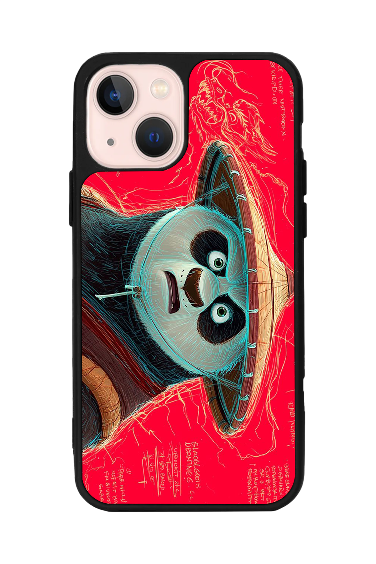 iPhone 13 Mini Uyumlu Kung Fu Panda Tasarımlı Glossy Premium Kılıf