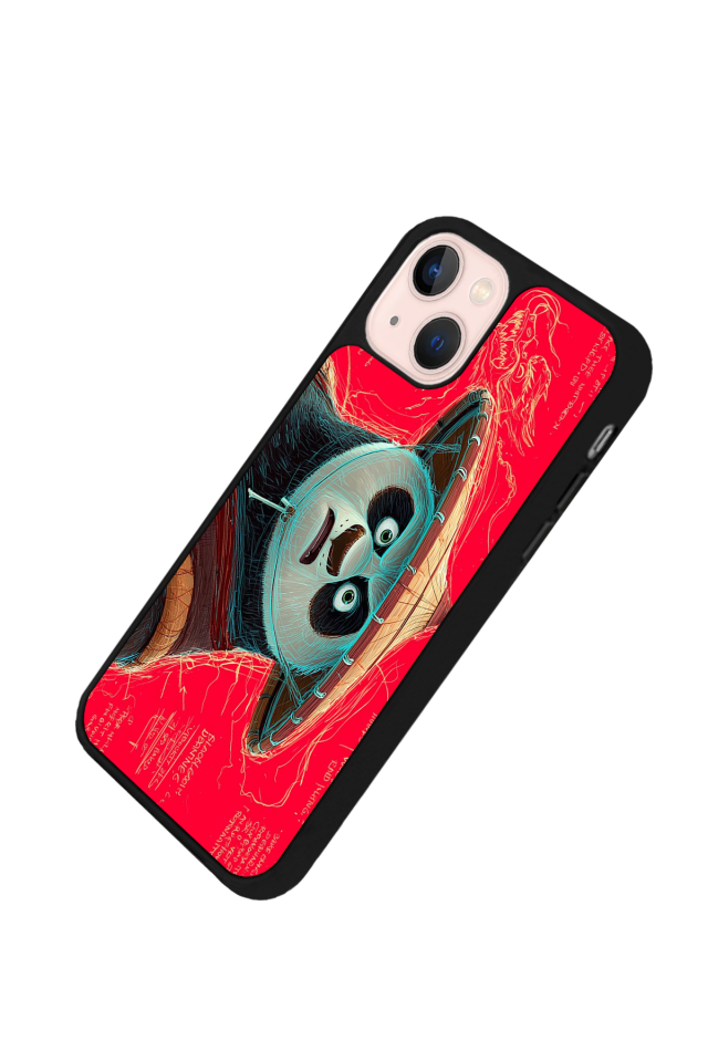 iPhone 13 Mini Uyumlu Kung Fu Panda Tasarımlı Glossy Premium Kılıf
