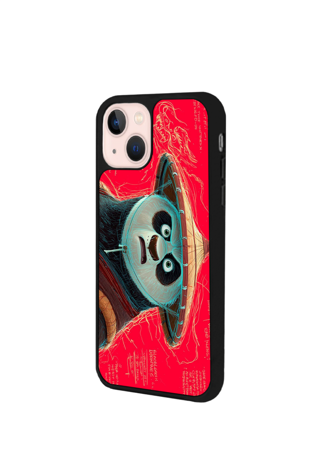 iPhone 13 Mini Uyumlu Kung Fu Panda Tasarımlı Glossy Premium Kılıf
