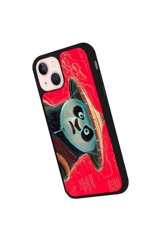 iPhone 13 Mini Uyumlu Kung Fu Panda Tasarımlı Glossy Premium Kılıf