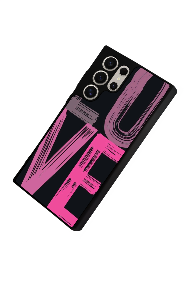 Samsung Galaxy S23 Ultra Uyumlu Love Tasarımlı Glossy Premium Kılıf