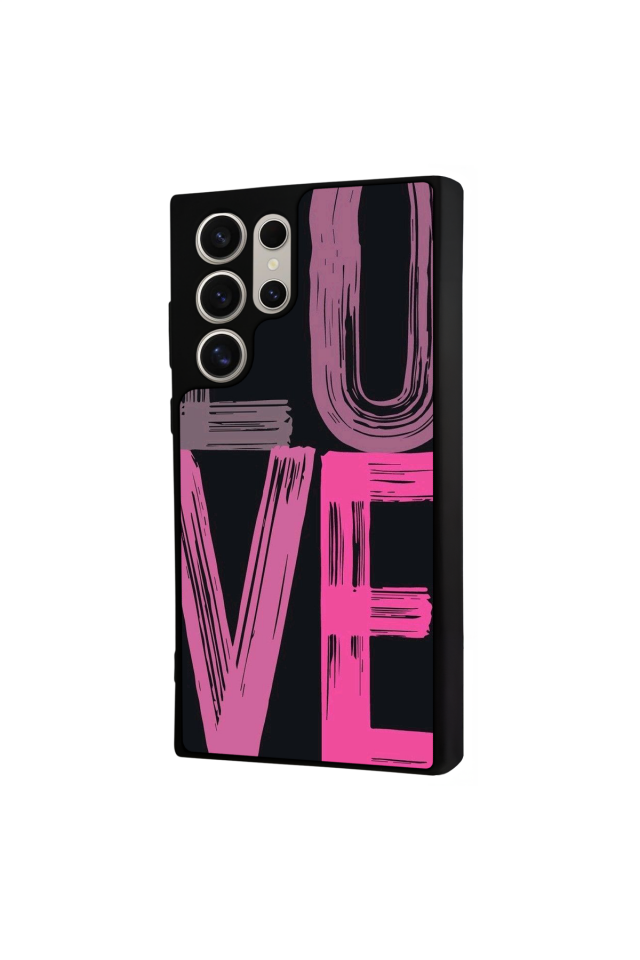 Samsung Galaxy S23 Ultra Uyumlu Love Tasarımlı Glossy Premium Kılıf