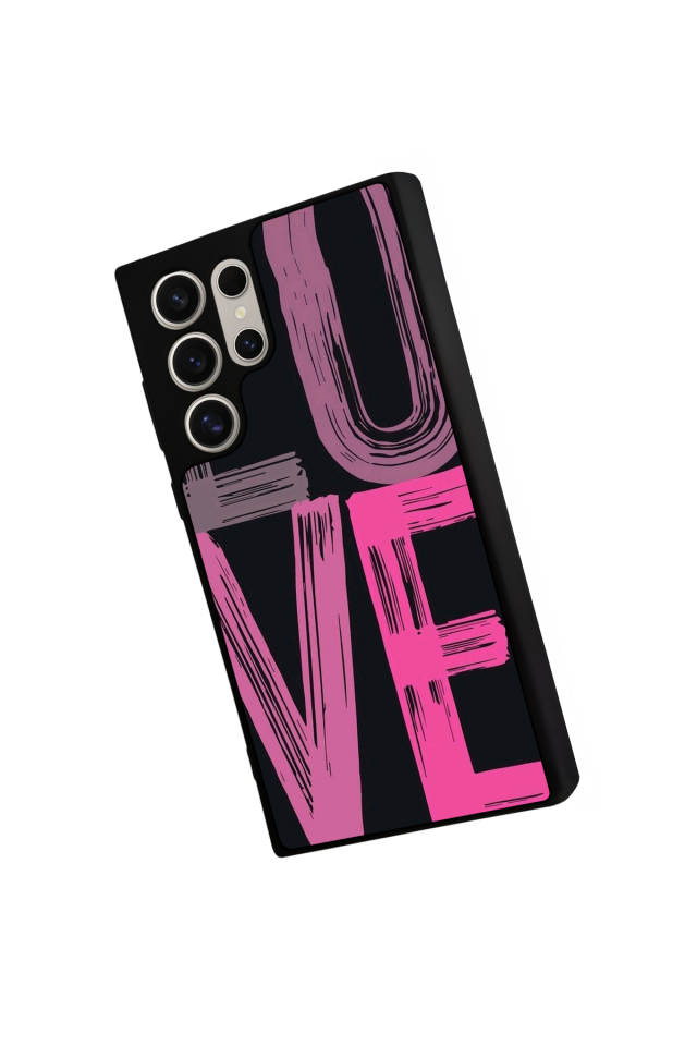 Samsung Galaxy S23 Ultra Uyumlu Love Tasarımlı Glossy Premium Kılıf