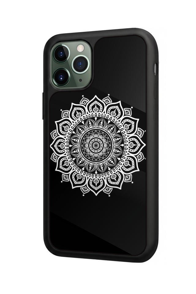 iPhone 11 Pro Uyumlu Mandala Tasarımlı Glossy Premium Kılıf