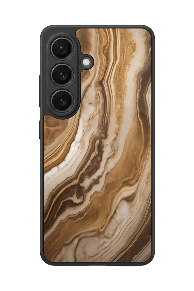 Samsung Galaxy S26 Uyumlu Mermer Marble Tasarımlı Glossy Premium Kılıf