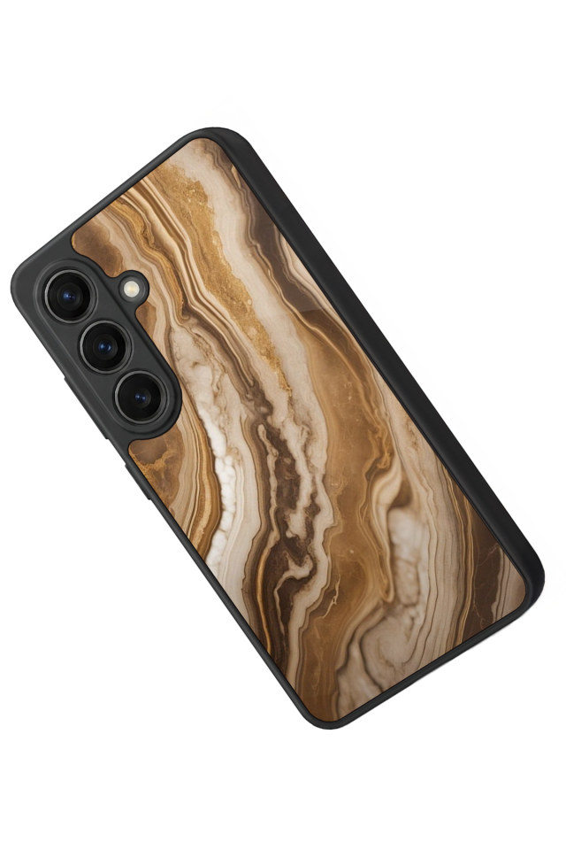 Samsung Galaxy S26 Uyumlu Mermer Marble Tasarımlı Glossy Premium Kılıf
