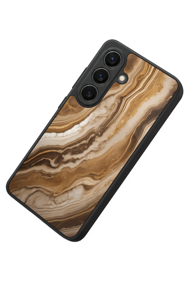 Samsung Galaxy S26 Uyumlu Mermer Marble Tasarımlı Glossy Premium Kılıf