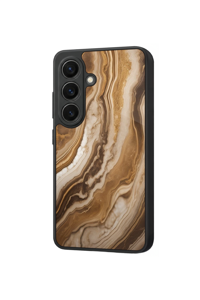 Samsung Galaxy S26 Uyumlu Mermer Marble Tasarımlı Glossy Premium Kılıf