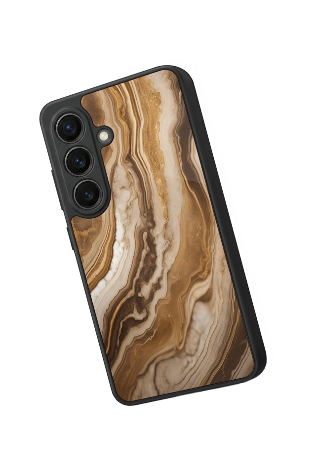 Samsung Galaxy S26 Uyumlu Mermer Marble Tasarımlı Glossy Premium Kılıf