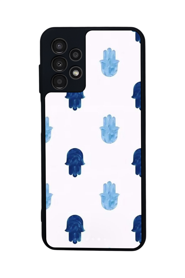 Samsung Galaxy A13 Uyumlu Nazar Tasarımlı Glossy Premium Kılıf