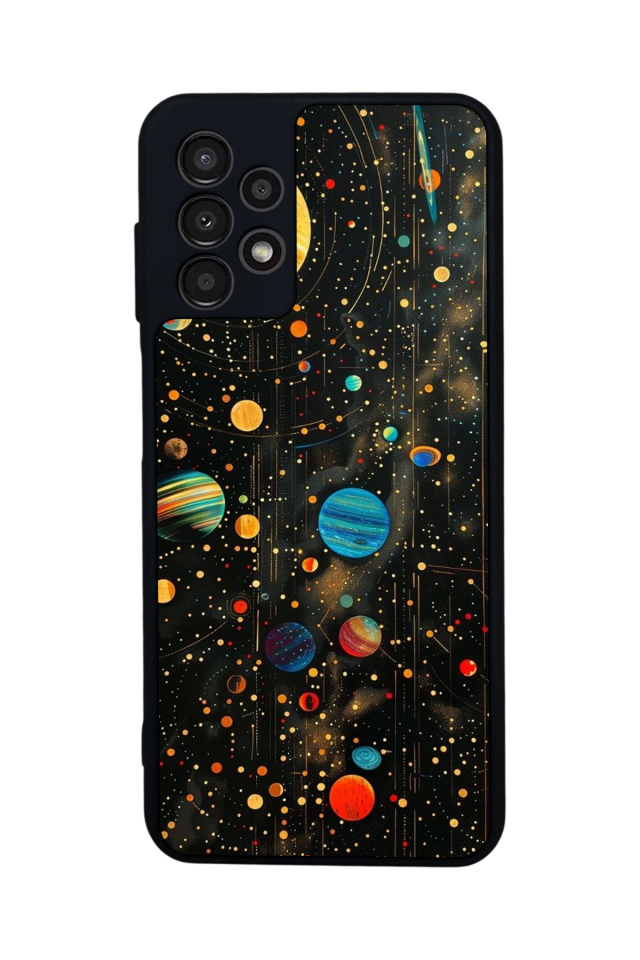 Samsung Galaxy A23 Uyumlu Uzay Tasarımlı Glossy Premium Kılıf