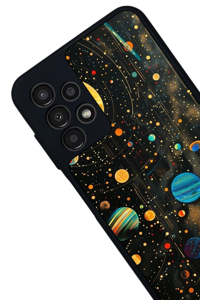 Samsung Galaxy A23 Uyumlu Uzay Tasarımlı Glossy Premium Kılıf