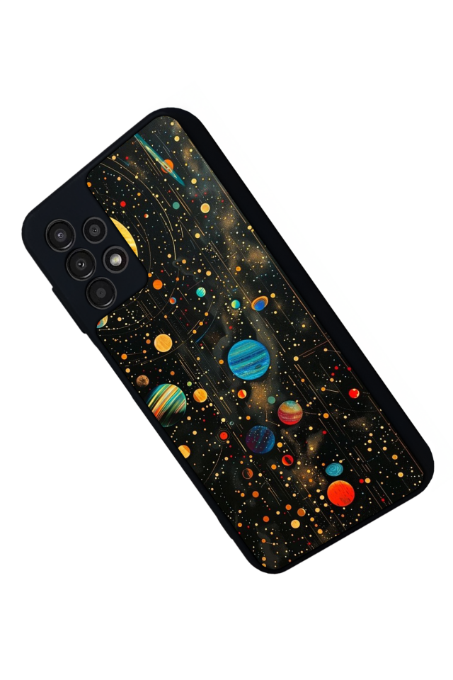 Samsung Galaxy A23 Uyumlu Uzay Tasarımlı Glossy Premium Kılıf