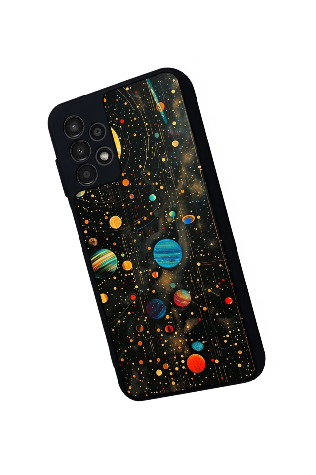 Samsung Galaxy A23 Uyumlu Uzay Tasarımlı Glossy Premium Kılıf
