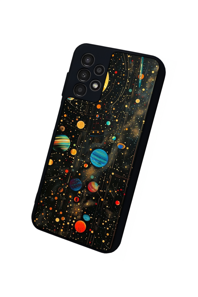 Samsung Galaxy A23 Uyumlu Uzay Tasarımlı Glossy Premium Kılıf