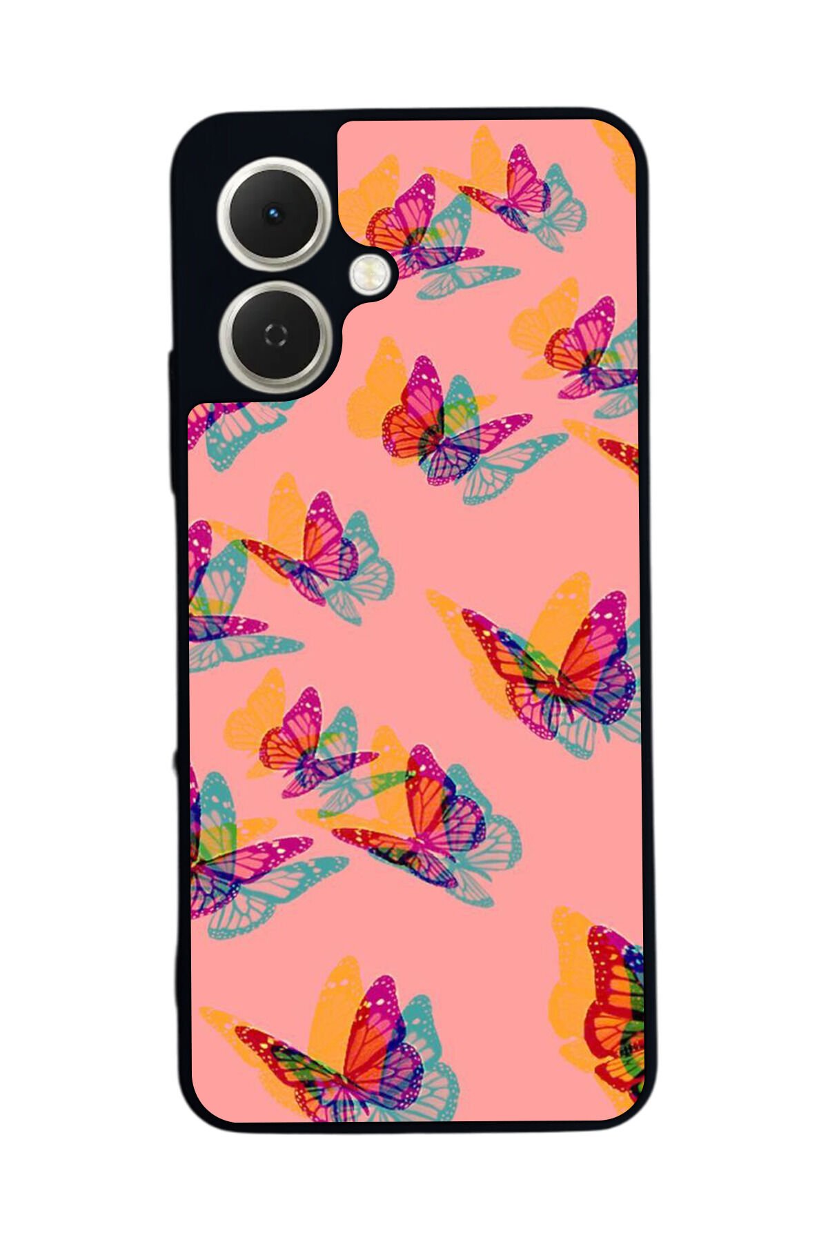 Tecno Spark GO 2 Uyumlu Kelebek Tasarımlı Glossy Premium Kılıf